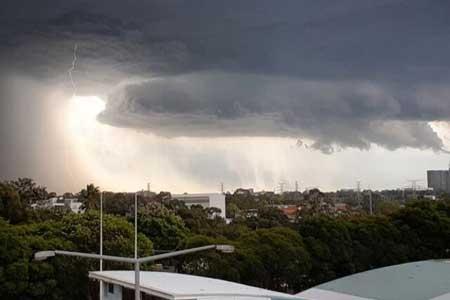 رگبار رعد و برق و باران در بعضی استان های کشور