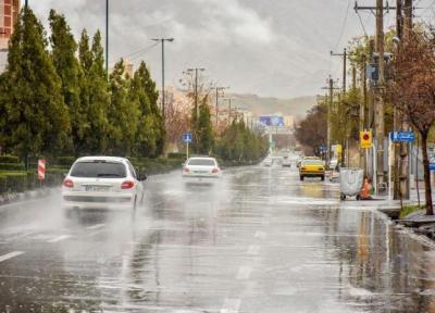 بارش باران و وزش باد در بیشتر نقاط کشور